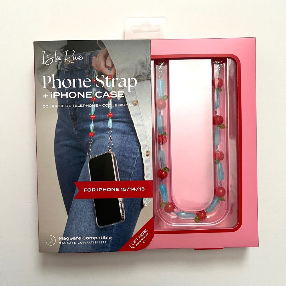 Brand New Phone Strap+Phone Case For iPhone 15 / 14 / 13